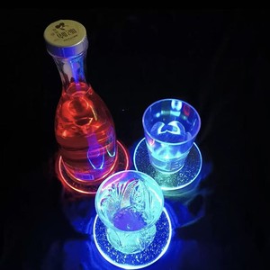 Acrylic Bar <b>Mat</b> 10x10 Led Light Up Coaster For Cocktail Drinkware Accessories - Product Image 4