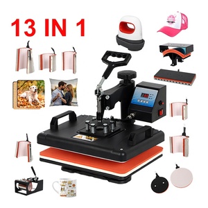 Mida 12 Trong 1 Combo Thăng Hoa 29*38 Cm Áo Thun Nhiệ<span class=keywords><strong>t</strong></span> Máy Ép Nóng Báo Chí Mini Báo Chí Nóng Chuyển Thủ Công - Product Image 1