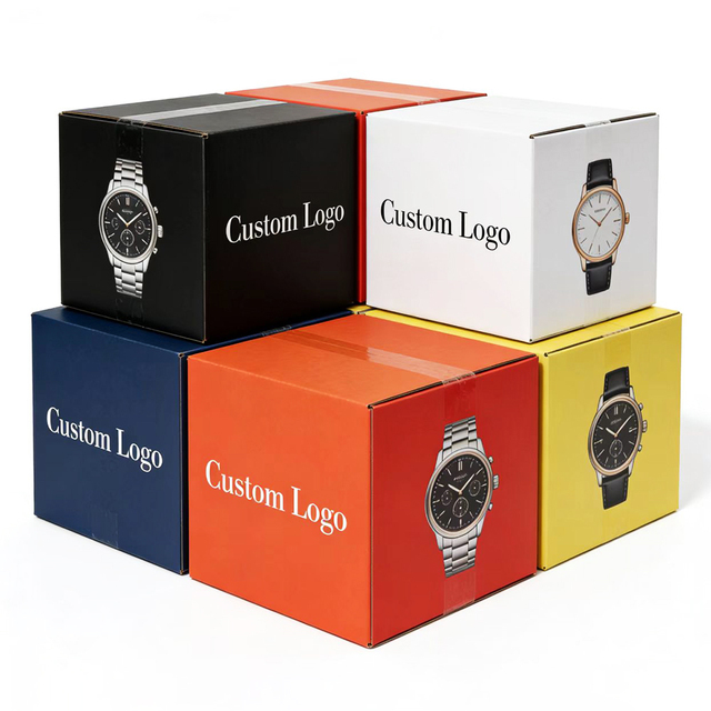 China Factory Price Custom Size Logo Printing Corrugated Paper Cardboard Box Packaging Watch Shipping Box for Moving Storage