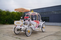 Voiture électrique de tourisme vintage certifiée CE, chariot royal rétro, véhicule navette électrique avec taille et couleur personnalisables
