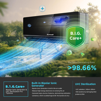 Climatisation sans conduit Bestcold 12000 BTU 220V, mini-split anti-corrosion avec contrôle intelligent Wifi, système de climatisation
