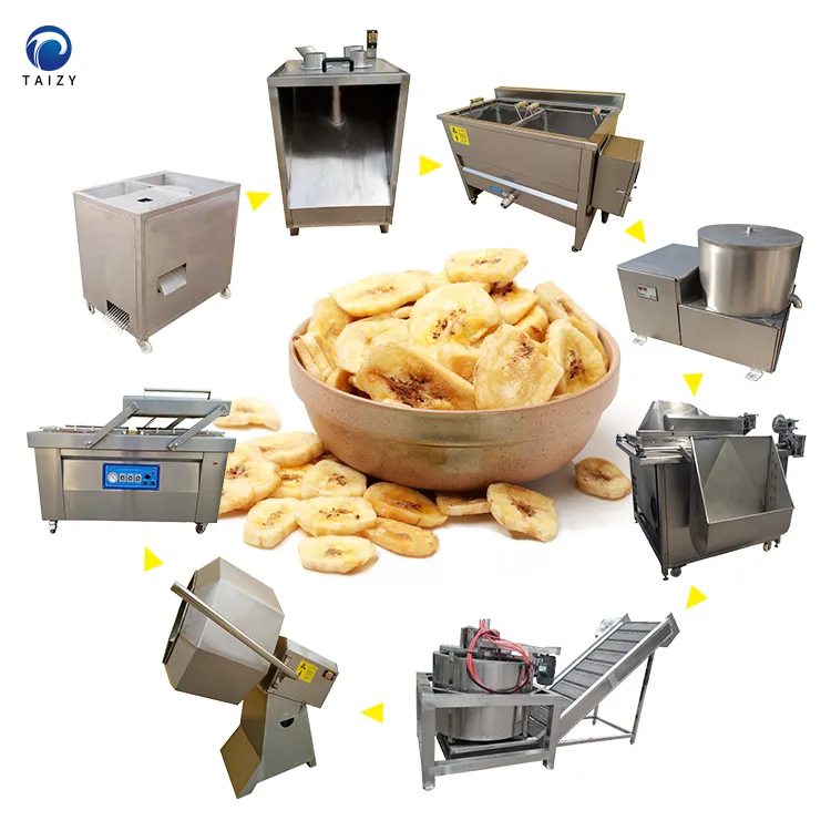 small scale kerepek pisang plantain chips making machine banana chips production line machine