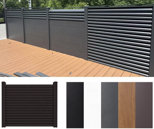 Clôture de jardin en aluminium à lames faciles à installer, résistante aux UV, écologique, à faible entretien, panneau de sécurité extérieur, design moderne, maison - Product Image 2