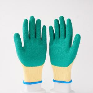 Gants enduits de <span class=keywords><strong>latex</strong></span> de doublure de coton de Chine Gants enduits de <span class=keywords><strong>latex</strong></span> <span class=keywords><strong>orange</strong></span> - Product Image 3