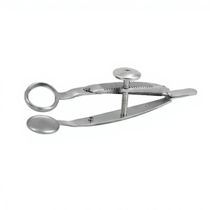 Chalazion Forcep Small <b>3</b> 5/8 <b>Inch</b> Ophthalmic Surgical Instrument with Locking Thumb <b>Screw</b> Flat Handle - Product Image 6