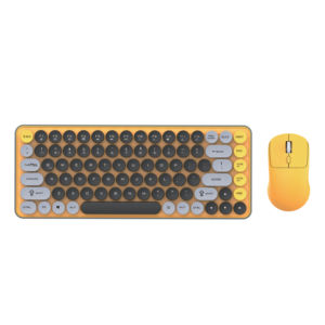 Wireless Dual mode <b>Keyboard</b> Mouse Combo 85 Keys English Ultra Thin With Multimedia Function Keys For Home Office Use - Product Image 1