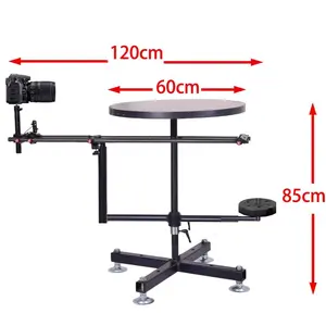 360-degree rotating photography stand set Payload 100kg 60cmTurntable Rotating Horizontal Vertical Platform For Product Shooting