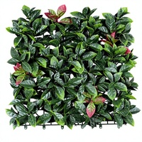 50*50cm Daun Boxwood Oranye Buatan Ramah Lingkungan Tahan Air Anti Ultraviolet Tahan Api Dekoratif Luar Ruangan Murah
