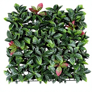 Foglie di Bosso Artificiale Arancioni 50*50cm, Ecologiche, Resistenti all'Acqua, Anti-UV, Ignifughe, Decorative per Esterni, Economiche - Product Image 1