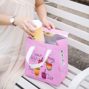 Bolsa Térmica Grande Personalizada con Logotipo para Restaurante, Tipo Conveniente, de Tela No Tejida, Reutilizable, para Llevar Comida y Hielo - Product Image 3