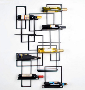 Étagère murale en métal pour bouteilles de vin, support personnalisé, résistant, 1 pièce - Product Image 5