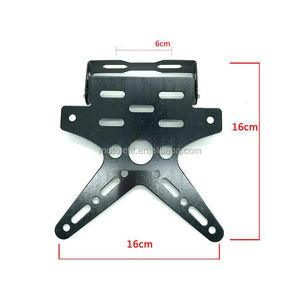 Support de plaque d'<span class=keywords><strong>immatriculation</strong></span> de <span class=keywords><strong>moto</strong></span> cnc, ajustable pour motocyclette, support de plaque d'<span class=keywords><strong>immatriculation</strong></span>, couverture en alliage d'aluminium universel - Product Image 2