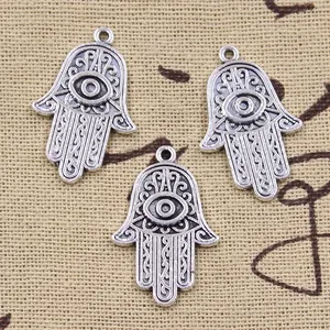 Cái Chết Mắt Fatima Tay Hamsa Palm Charms Kẽm Hợp Kim Antique Bạc Bronze Màu Charms Pendant Đối Với Trang Sức Phụ Kiện Làm