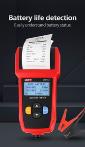 Analizador de Baterías y Cargadores de Coche UNI-T UT675A 12V 24V, Capacidad de Carga para Sistema de Arranque 40-2000CCA - Product Image 2