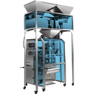 Weigher Quadri Head 5500g Vibrator Multihead Granule <strong>Packing</strong> Machine Green Beans Chestnut <strong>Wheat</strong> Custom-Made - Product Image 5