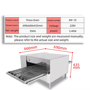Horno de Pizza Automático con Cinta Transportadora, Pantalla Digital Comercial, Horno Eléctrico para Pizzerías - Product Image 2