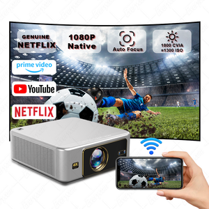 Projecteur 1800CVIA 4k Full HD, système Linux, projecteur 4k Wifi Smart TV, projecteur vidéo natif 1080p, projecteurs de jeux vidéo 4k - Product Image 1