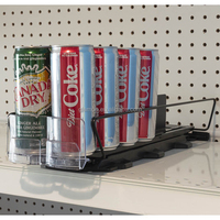 Distributeur de boissons en plastique pour supermarché, séparateur d'étagère en plastique