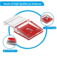 Organisateur de câbles pour bande LED, support adhésif en plastique, accessoire d'éclairage de salle de bain, support de montage, clip à fixation rapide, transparent