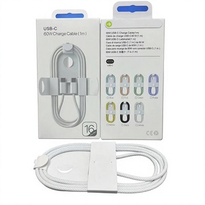 Câble USB-C vers USB-C tressé en nylon de 1 m (3,3 pi) 60 W avec conducteur en cuivre pur, charge rapide 3A <span class=keywords><strong>pour</strong></span> <span class=keywords><strong>iPhone</strong></span> et téléphone portable - Product Image 4