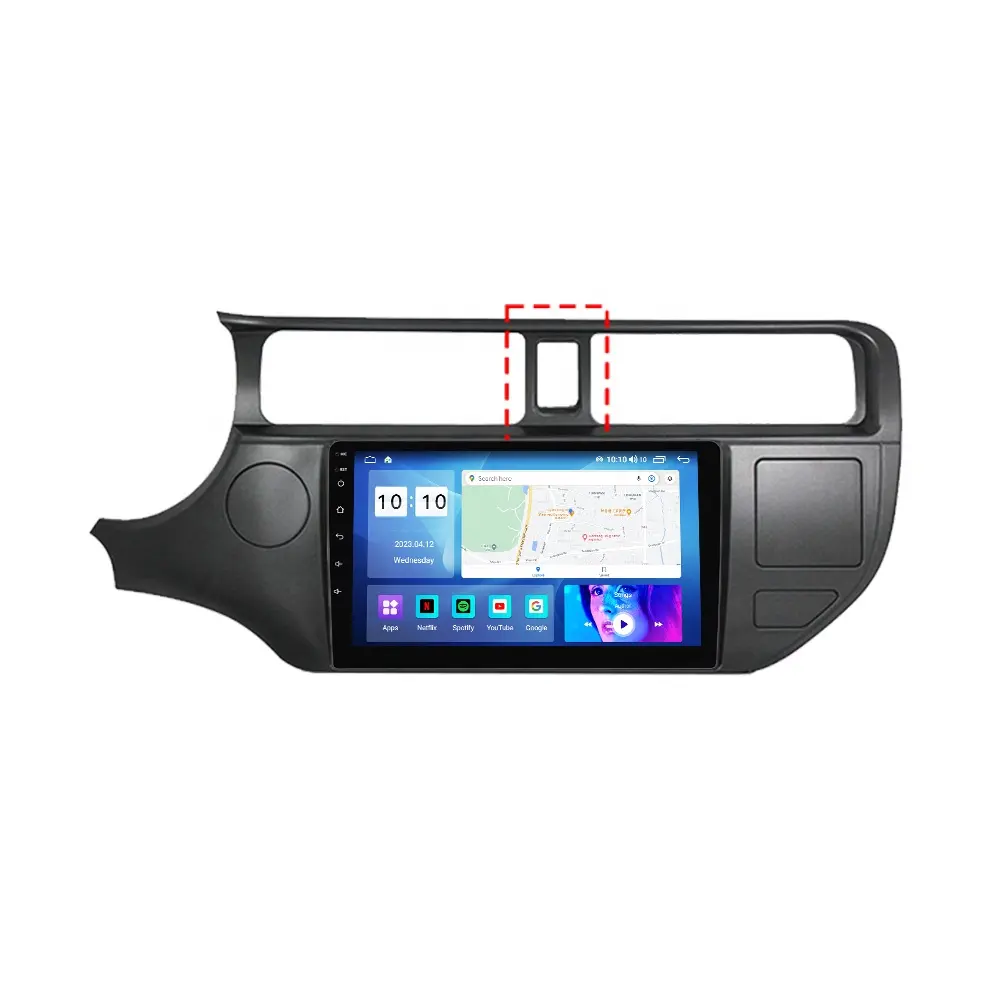 MEKEDE-Radio de coche con Android 12, 8 núcleos, 8 + G 128, 2 dines, para KIA RIO 2015-2017, 8 + 128GBWIFI, GPS, BT, estéreo, AM, FM, electrónica de coche