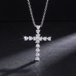 Collana con Ciondolo a Cuore in Cristallo per Donna, Gioielli alla Moda - Product Image 3