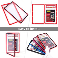 Porte-cartes magnétique résistant aux chocs Kejea, disponible en plusieurs couleurs, pour le rangement des cartes de sport gradées PSA.
