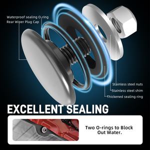 Bouchon de retrait d'<span class=keywords><strong>essuie</strong></span>-<span class=keywords><strong>glace</strong></span> <span class=keywords><strong>arrière</strong></span> BEVINSEE pour VW Golf Mk4 5 6 Sharan Caddy Tiguan - Product Image 3