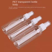 Flacon pulvérisateur transparent en PET 10ml-100ml pour maquillage, hydratant, brume fine, petit arrosoir avec tête de pulvérisation, flacon cosmétique