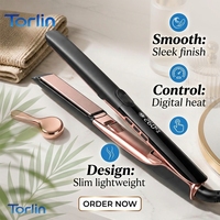Lisseur professionnel Torlin Factory Beauty Salon Pro Tech à ions négatifs, prêt pour le voyage, rangement facile, coefficient de température positif, 260 degrés