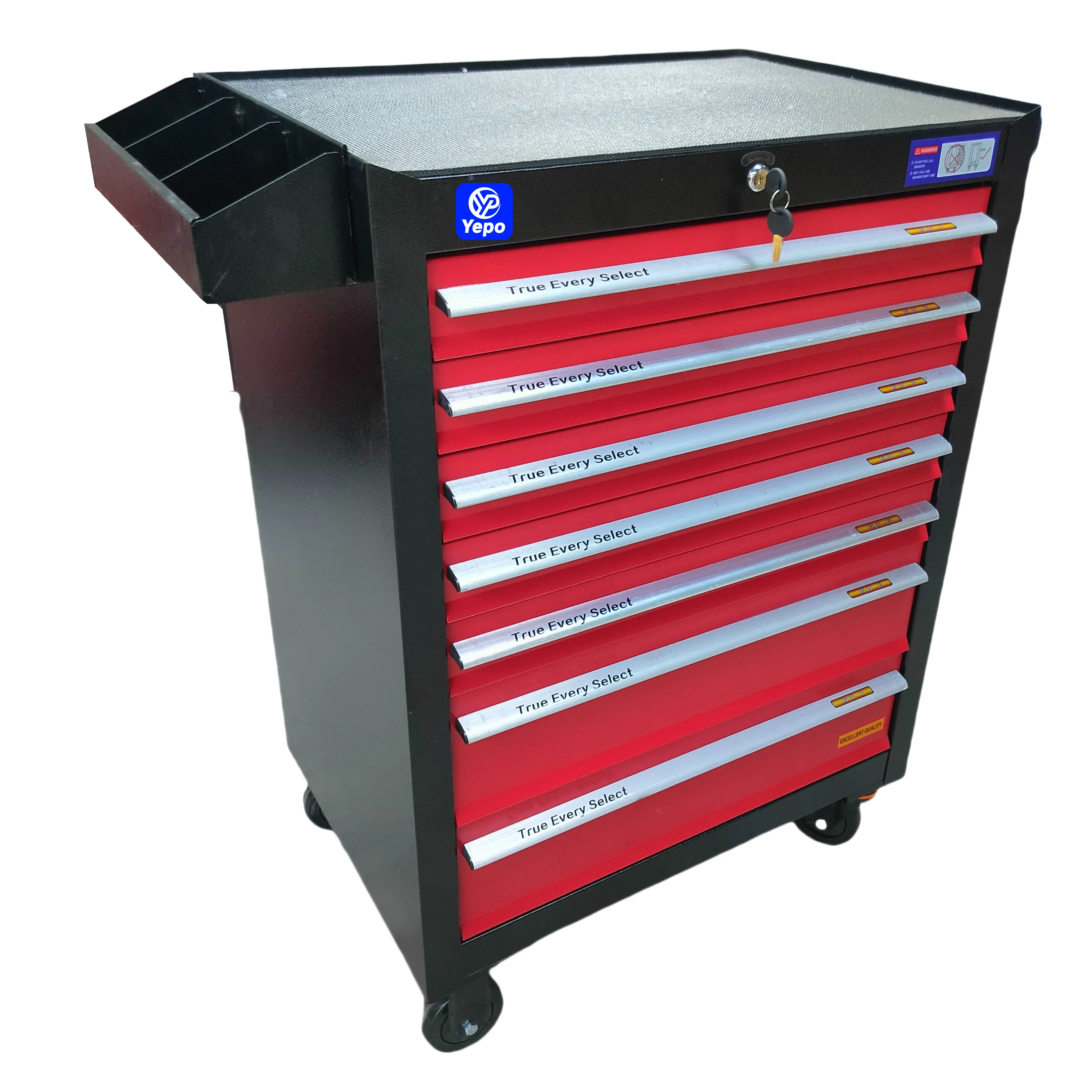 Tool cabinet set with metal drawers movable tool cart stainless steel workshop tool cabinet