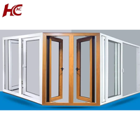 Ventanas Upvc de vinilo de estilo americano, ventanas abatibles, tamaño personalizado, ventanas acristaladas, directo de fábrica