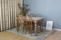Chaise de salle à manger Thonet en acier inoxydable avec coussin, chaise de bistrot solide avec rotin, chaises de café style Thonet
