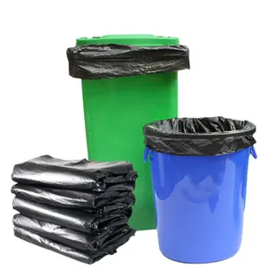 China Supplier Eco Friendly Extra Large Black Refuse Sacks Industrial Heavy Duty Garbage Bags