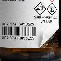 Etiquetas de Botellas Impermeables Impresas Personalizadas, Etiquetas Adhesivas Permanentes con Código de Barras SKU para la Industria Química, Alimentaria, de Bebidas y Médica