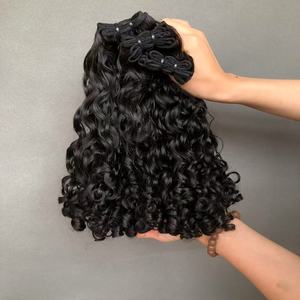 Cheveux Humains Brésiliens Double Drawn Supérieur en Gros, Bouclés Eurasiens, Couleur Noir Naturel - Product Image 2