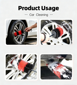 Cepillos de Limpieza para Autos, Pequeños, Anti-Rayones, para el Cuidado del Automóvil, Herramienta de Limpieza de Llantas y Neumáticos de Plástico para el Lavado de Ruedas de Auto - Product Image 2