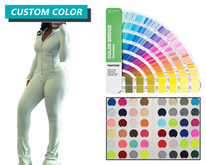 Женский спортивный комплект для йоги-костюм из 2 предметов с завышенной талией, леггинсы для пилатеса, бега, тренировки в тренажерном зале - Product Image 4