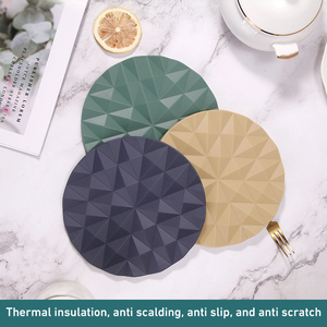 食品グレードシリコーンホットパッド,ダイヤモンドパターン滑り止め耐熱マットキッチン用カスタムデザイン - Product Image 6