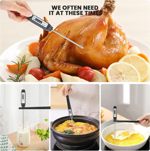 Цифровой кухонный термометр-щуп |   Термометр для мяса с мгновенным считыванием показаний |   Датчик температуры для гриля из нержавеющей стали с ЖК-дисплеем, автоматический - Product Image 3