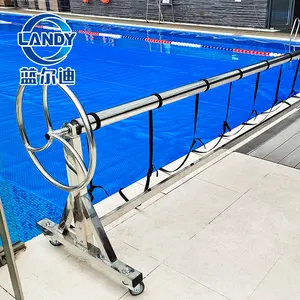 ソーラー格納式プールカバー電気プールカバーリール、屋外グラウンドを泳ぐプール用自動ソーラーカバーリール
