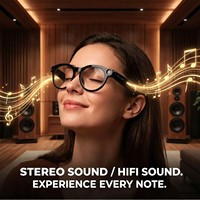 Gafas Inteligentes con IA, Tipo OEM, Carga Tipo-C, Control por Aplicación, Llamadas de Audio y Video, Traducción, Video GPT 1080P, Resistentes al Agua IPX-4