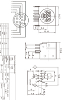 Connecteur DIN-903 PS2, prise circulaire DIN, connecteur jack 9 broches, noyaux de contact, série MDC, prise mini DIN femelle, connecteur jack DIN