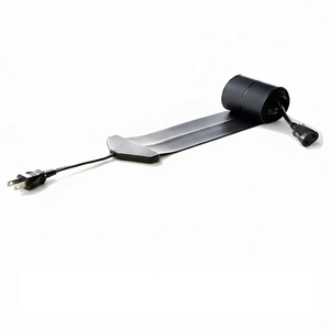 Cable de Extensión Plano Ultrafino Daikei Sangyo P3 de 0.9 mm, Regleta de Alimentación para Debajo del Alfombra con 1 Tomacorriente CA, 100 V, 3 A, 2 M (6.5 pies), Negro - Product Image 1