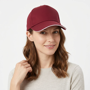 JAYA MATA JM748 <b>Plain</b> Cotton <b>Cap</b> Adjustable Unisex Casual <b>Baseball</b> Hat in Black Brown Maroon for Daily Wear Retail Supply - Product Image 4