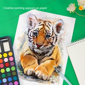 Ensemble de peinture à l'aquarelle solide Deli 73936, 24 couleurs pour les étudiants en art, 36 couleurs de <span class=keywords><strong>gouache</strong></span> solide, le meilleur choix - Product Image 5