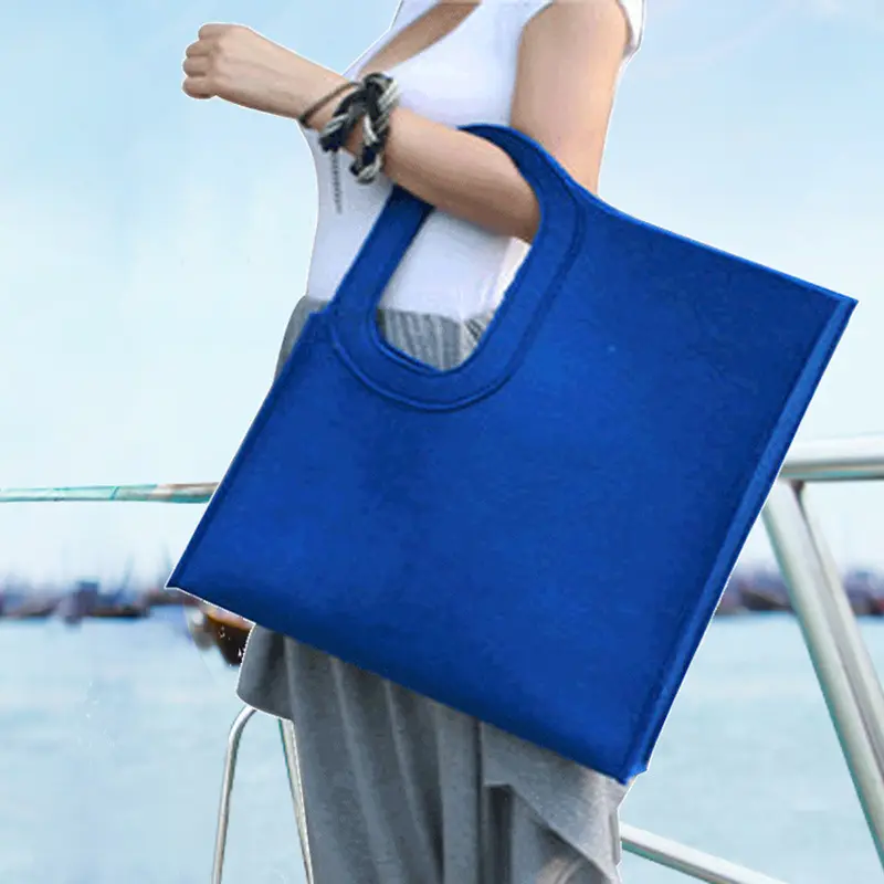 Realcare Damen Großhandel Filz über die Schulter Handtasche Damenmode falten vielseitige Einkaufstaschen