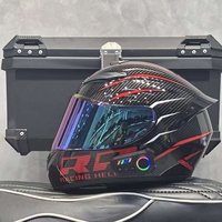 Casque de moto tout-terrain à fermeture double D, toutes saisons, coque ABS, certifié DOT, intégral