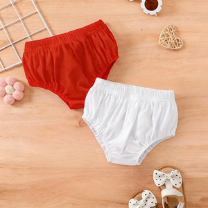 BLOSSOM 2 件装新生儿尿布裤夏季婴儿短裤幼儿男孩女孩棉质内衣防风透气速干 - Product Image 1