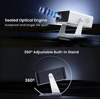 YDH-GT350Pro 2026 Projecteur Commercial Portable HD Intelligent Anti-Poussière à Mise au Point Automatique 4K 1080P 600 ANSI Lumens Android 14 H723, Meilleures Ventes